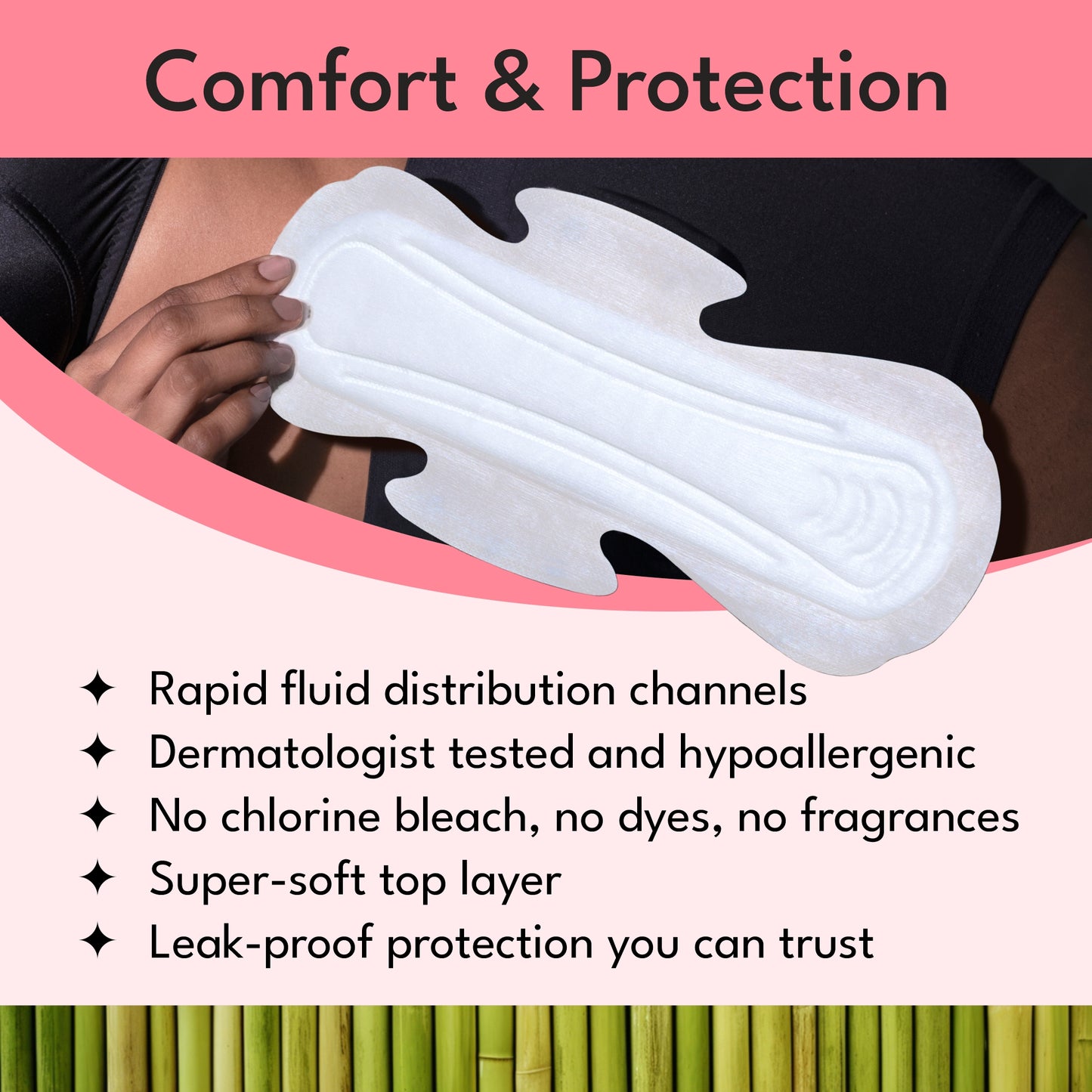 Plant- based Maxi pads Overnight