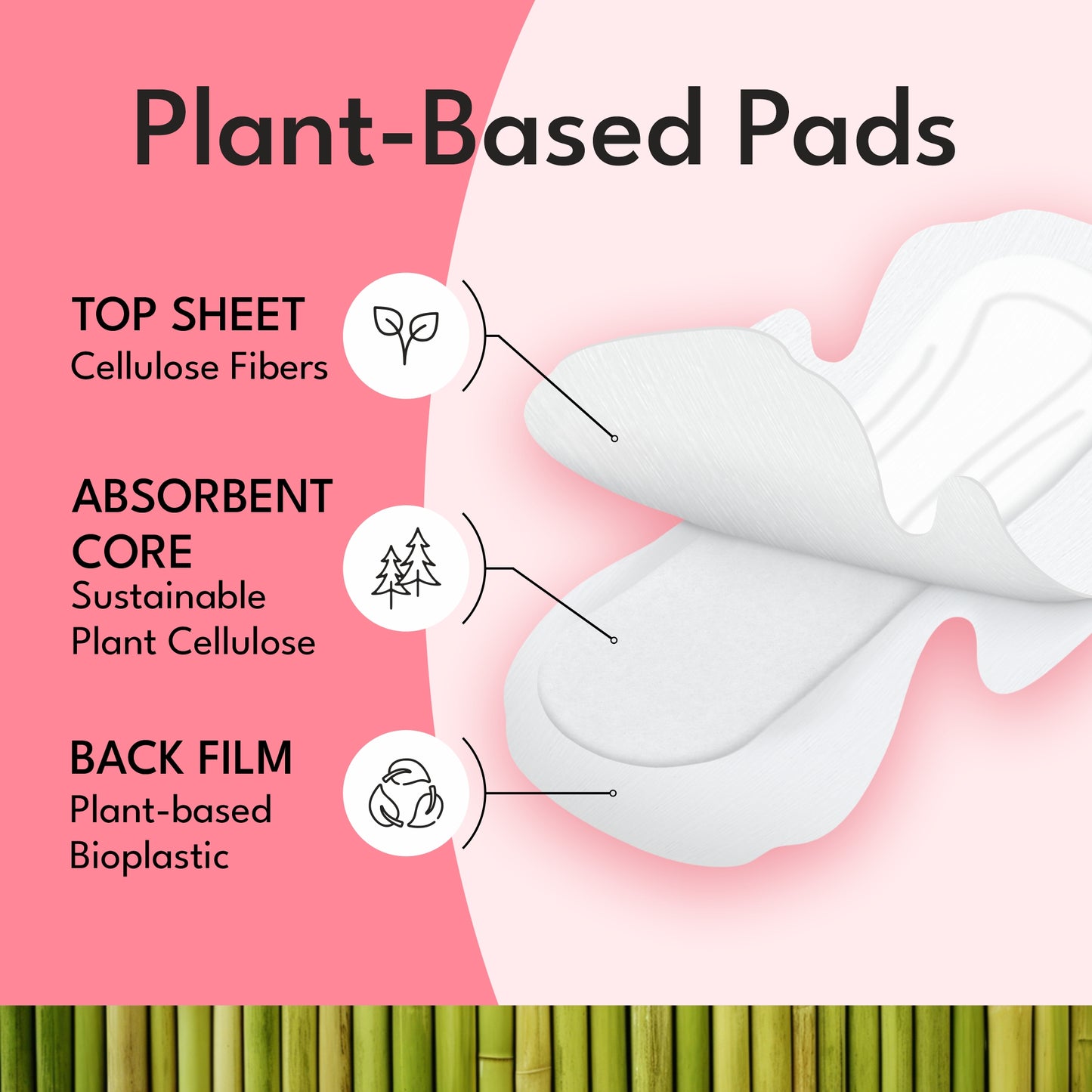 Plant- based Maxi pads Overnight